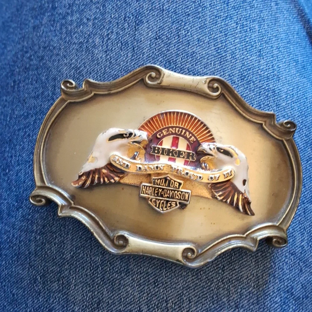 Harley Davidson 75th Anniversary Belt Buckle